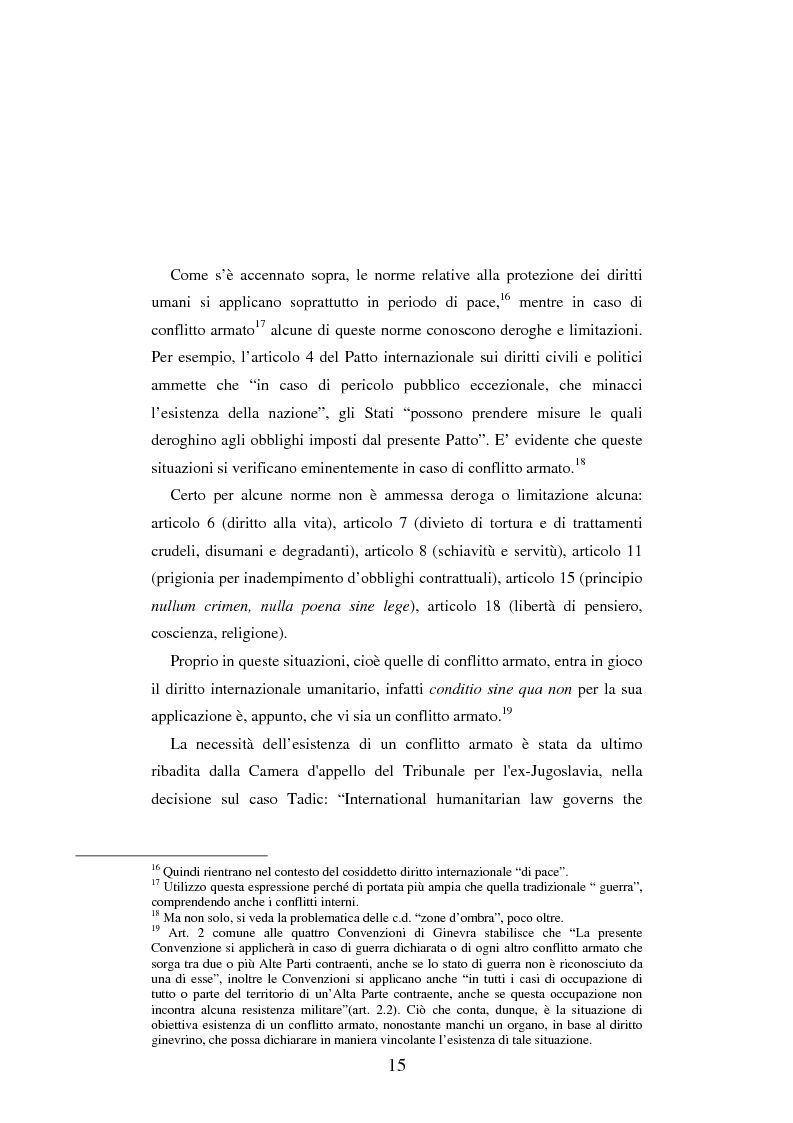 Anteprima della tesi: Le figure criminose previste dallo Statuto della Corte Penale Internazionale a confronto con quelle dello Statuto del Tribunale per l'ex-Jugoslavia, Pagina 9