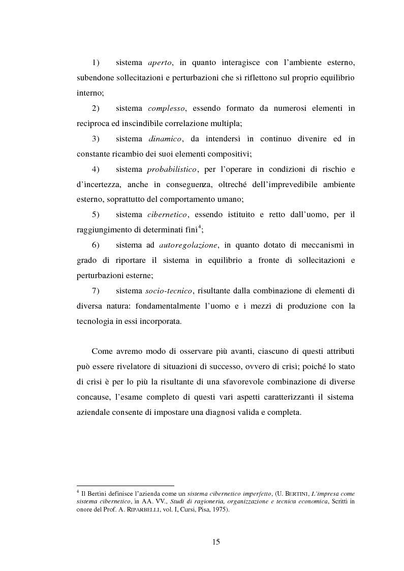 Anteprima della tesi: Crisi d'impresa. Processi degenerativi, strumenti di diagnosi e misure di prevenzione., Pagina 8