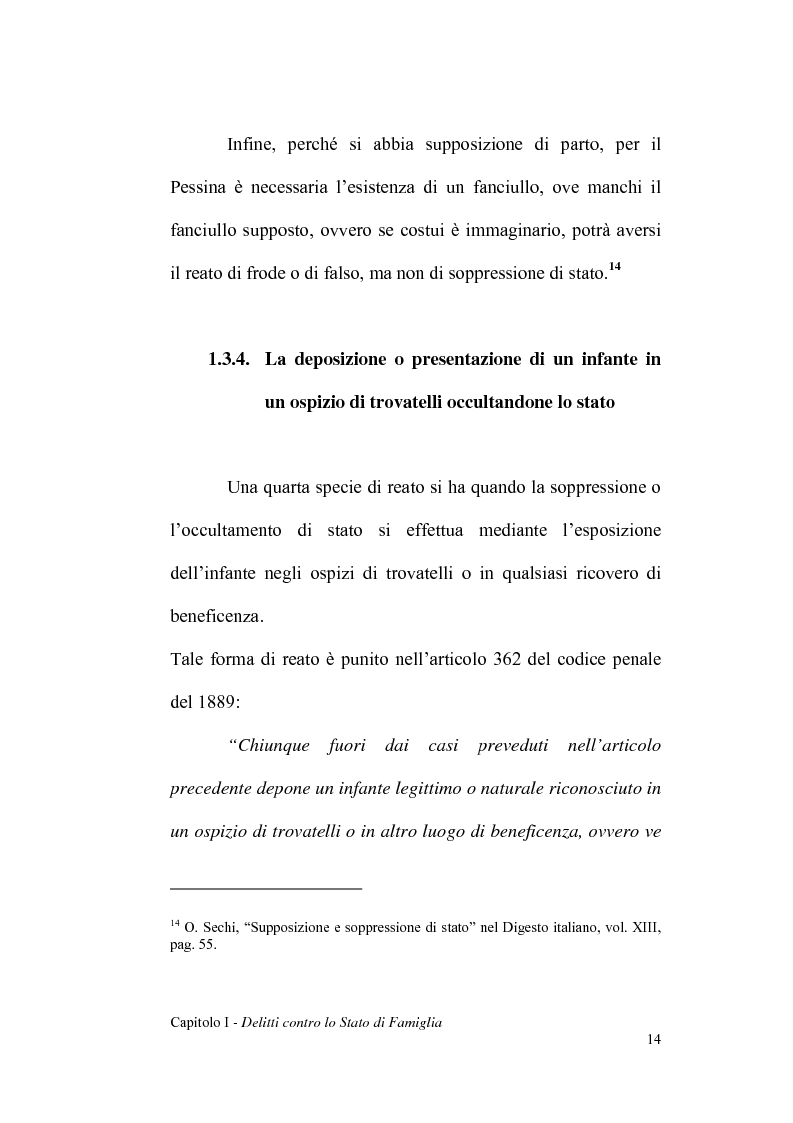 Anteprima della tesi: La dichiarazione di filiazione illegittima di nato da donna maritata in rapporto alla legge penale, Pagina 14
