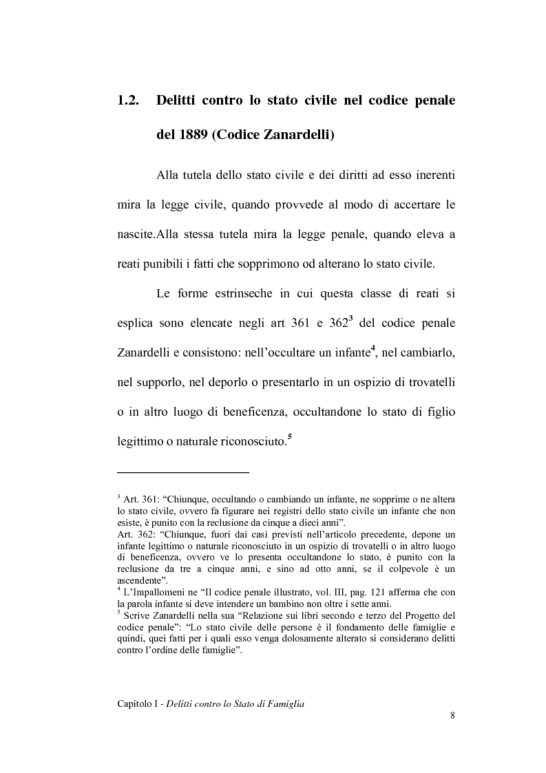 Anteprima della tesi: La dichiarazione di filiazione illegittima di nato da donna maritata in rapporto alla legge penale, Pagina 8