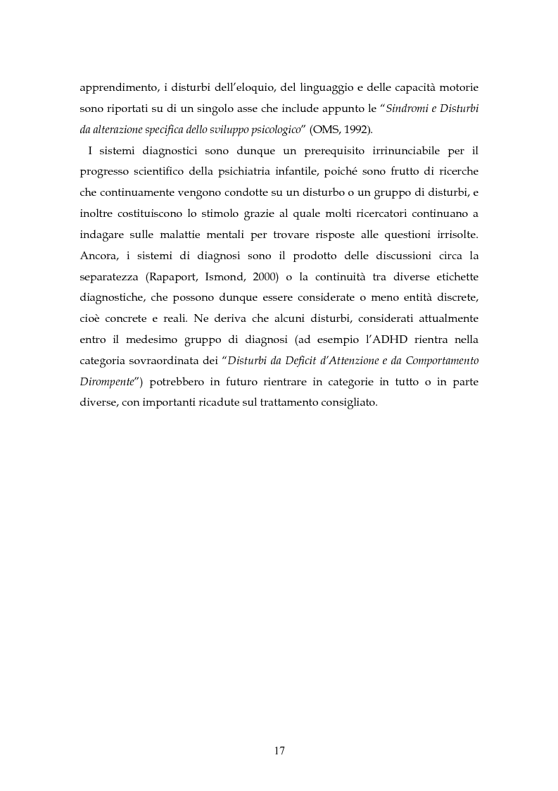 Anteprima della tesi: Il disturbo da deficit d'attenzione/iperattività: analisi della letteratura, Pagina 14
