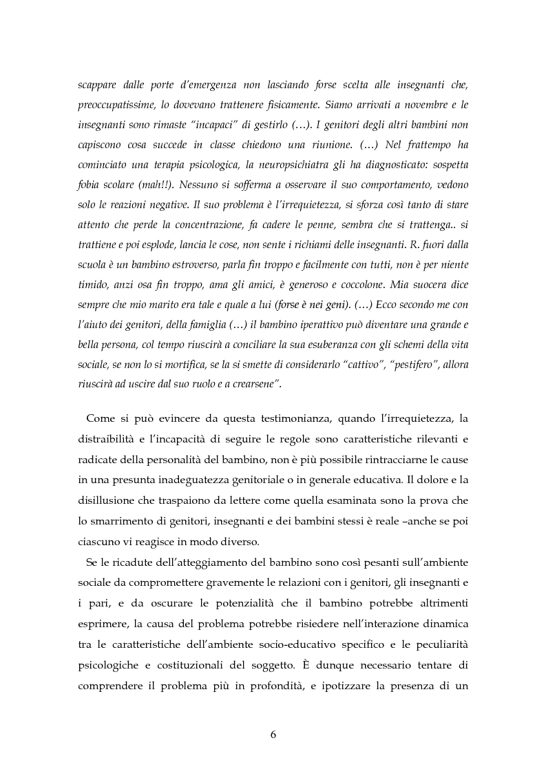 Anteprima della tesi: Il disturbo da deficit d'attenzione/iperattività: analisi della letteratura, Pagina 3