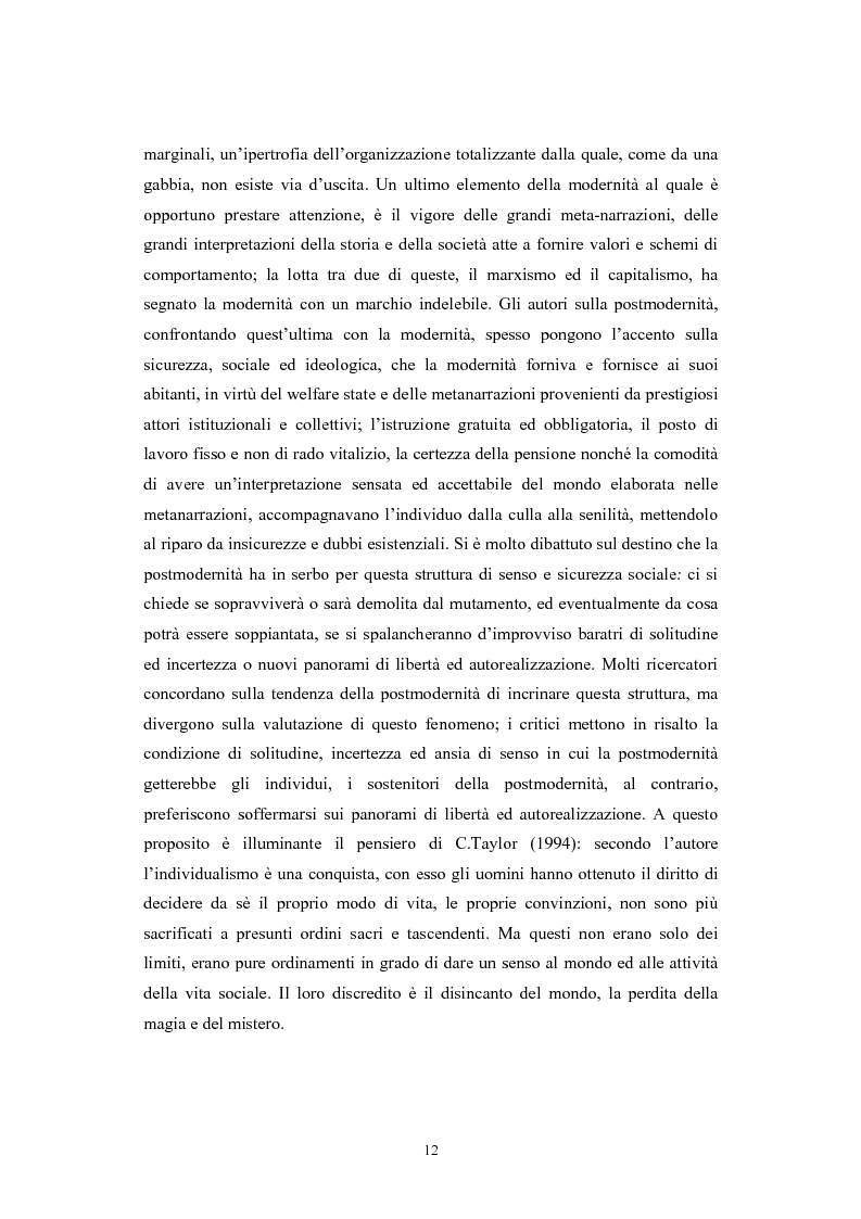 Anteprima della tesi: La postmodernità consumista. Uno studio del mondo contemporaneo attraverso il concetto di consumo, dalla vita quotidiana alle dinamiche internazionali, Pagina 11