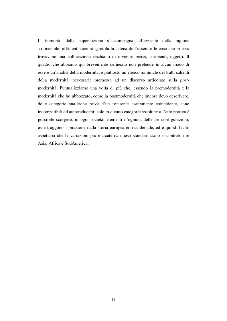 Anteprima della tesi: La postmodernità consumista. Uno studio del mondo contemporaneo attraverso il concetto di consumo, dalla vita quotidiana alle dinamiche internazionali, Pagina 12