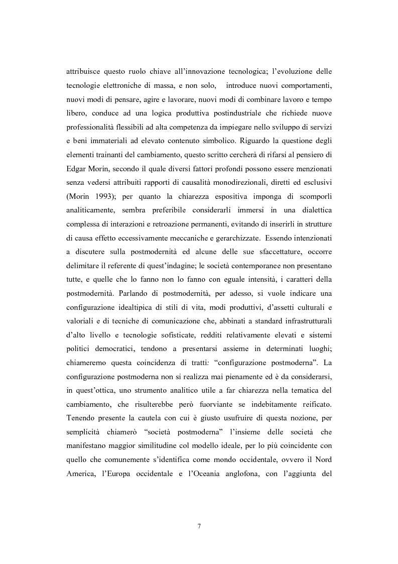 Anteprima della tesi: La postmodernità consumista. Uno studio del mondo contemporaneo attraverso il concetto di consumo, dalla vita quotidiana alle dinamiche internazionali, Pagina 6