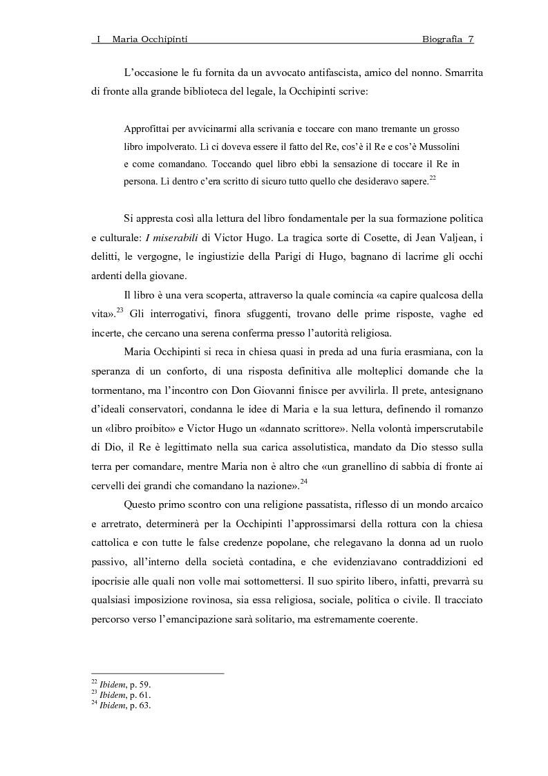 Anteprima della tesi: Maria Occhipinti: una ribelle del Novecento, Pagina 10