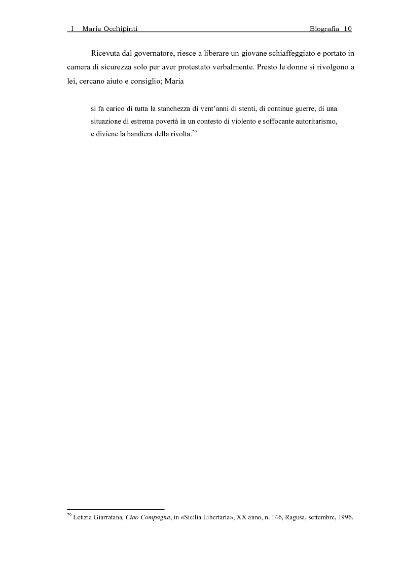 Anteprima della tesi: Maria Occhipinti: una ribelle del Novecento, Pagina 13