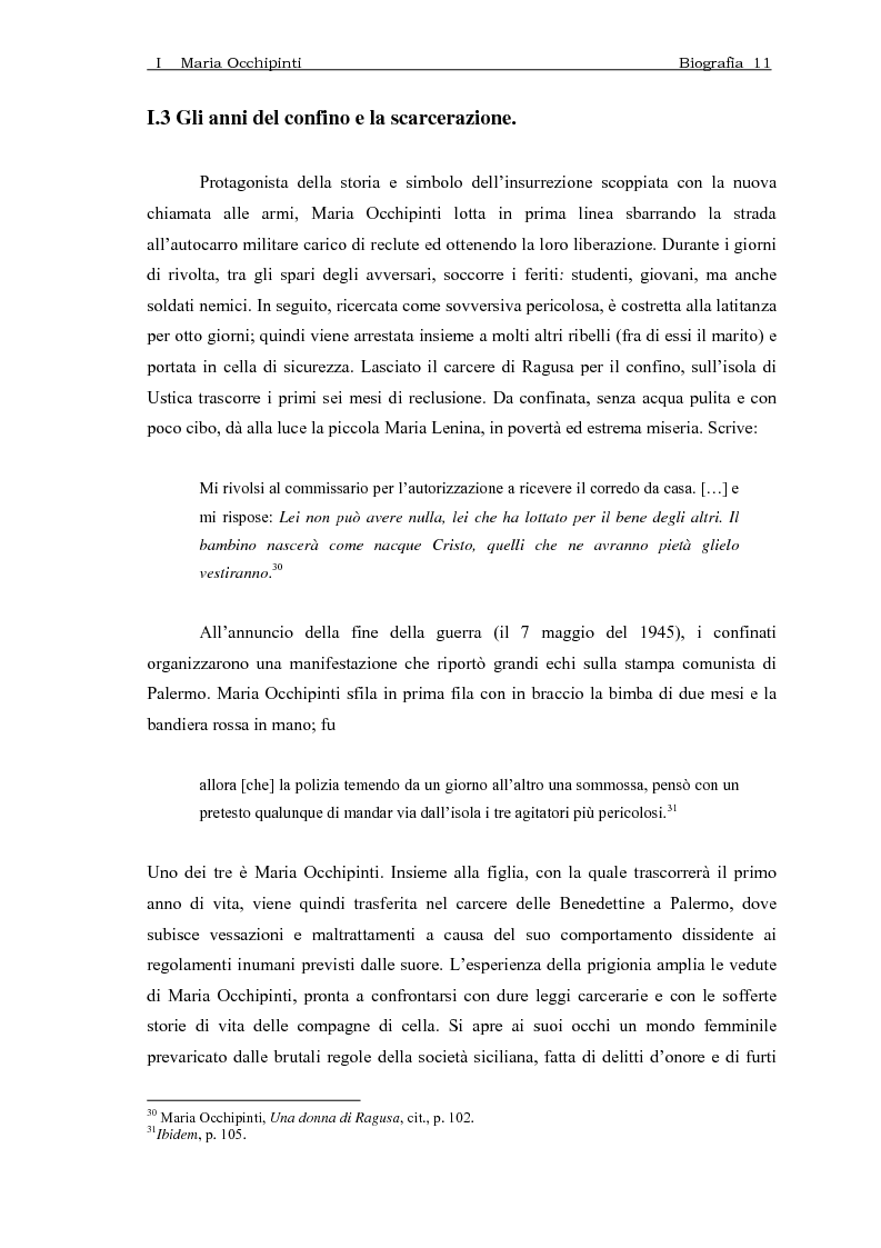 Anteprima della tesi: Maria Occhipinti: una ribelle del Novecento, Pagina 14