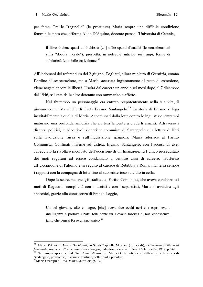 Anteprima della tesi: Maria Occhipinti: una ribelle del Novecento, Pagina 15