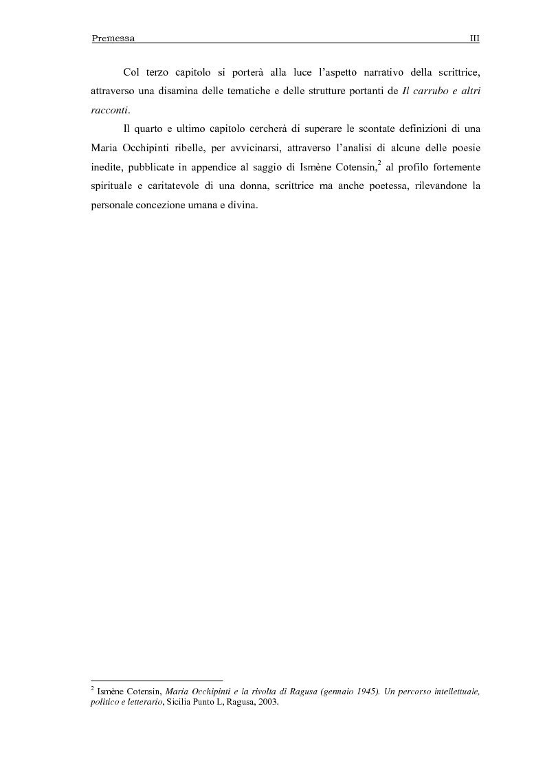 Anteprima della tesi: Maria Occhipinti: una ribelle del Novecento, Pagina 3