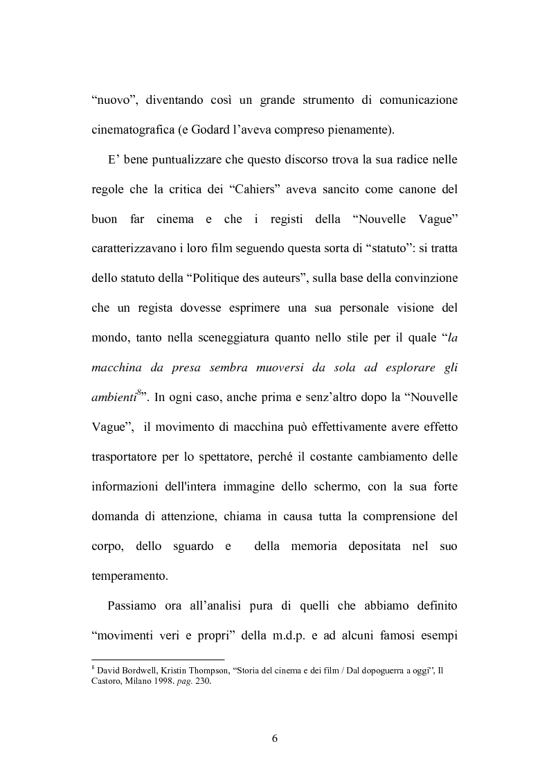 Anteprima della tesi: L'occhio che si muove - I movimenti di macchina nel cinema di Stanley Kubrick, Pagina 4