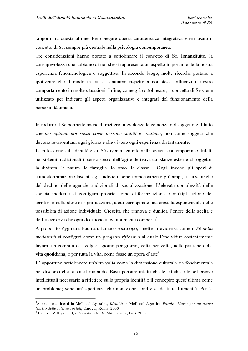Anteprima della tesi: Tratti dell'identità femminile nella rivista Cosmopolitan, Pagina 10