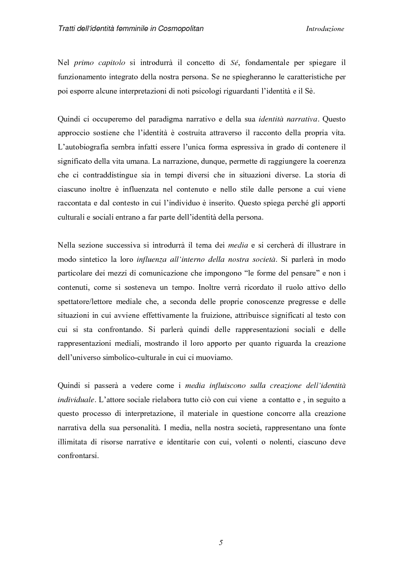 Anteprima della tesi: Tratti dell'identità femminile nella rivista Cosmopolitan, Pagina 3