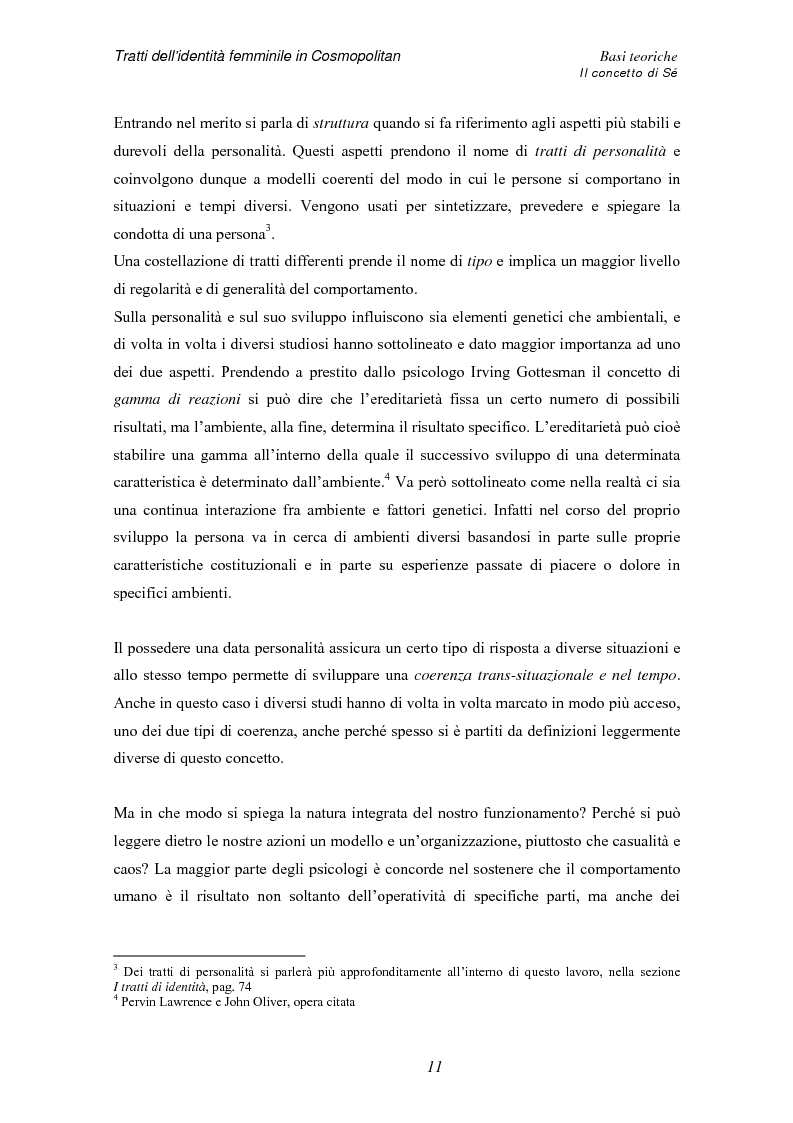 Anteprima della tesi: Tratti dell'identità femminile nella rivista Cosmopolitan, Pagina 9