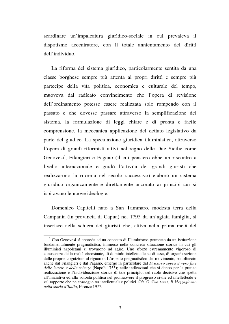 Anteprima della tesi: Domenico Capitelli: vita e studi di un liberale nel Mezzogiorno preunitario, Pagina 3