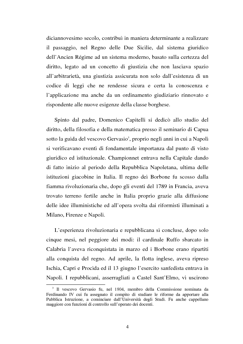 Anteprima della tesi: Domenico Capitelli: vita e studi di un liberale nel Mezzogiorno preunitario, Pagina 4