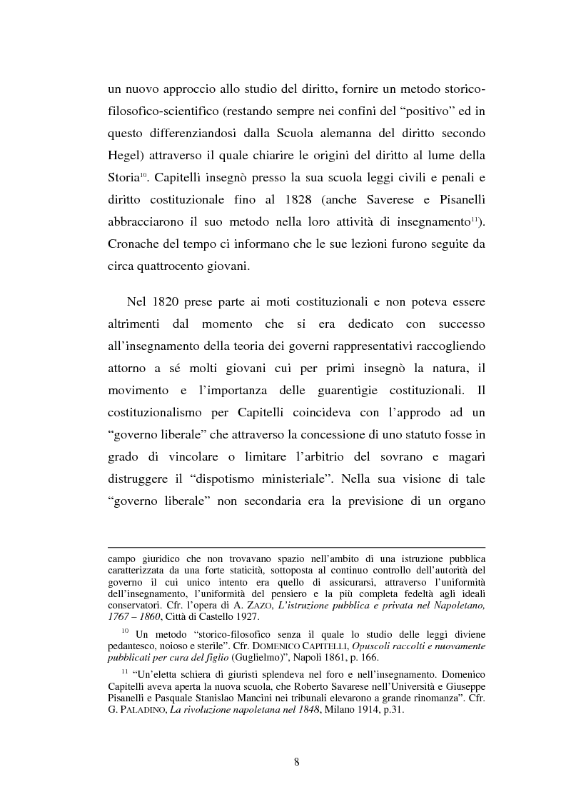 Anteprima della tesi: Domenico Capitelli: vita e studi di un liberale nel Mezzogiorno preunitario, Pagina 8