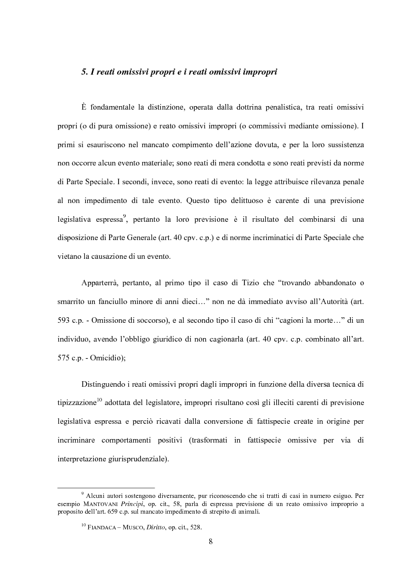 Anteprima della tesi: La posizione di garanzia nel reato omissivo improprio, Pagina 11