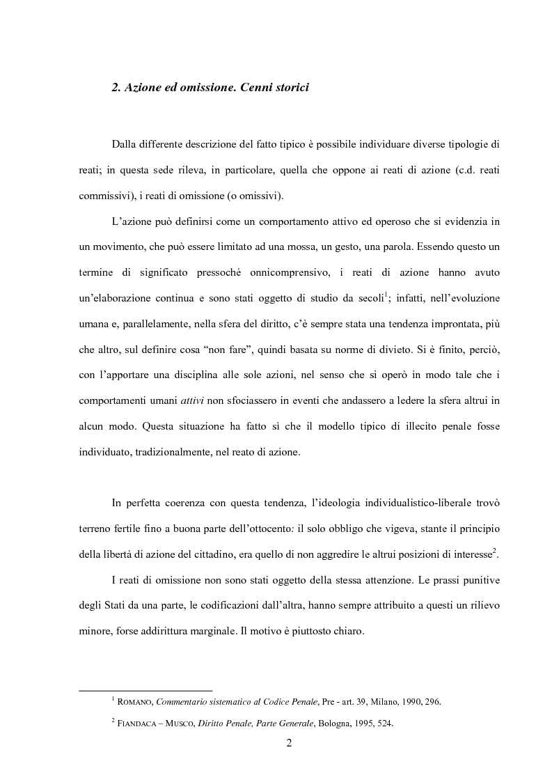 Anteprima della tesi: La posizione di garanzia nel reato omissivo improprio, Pagina 5