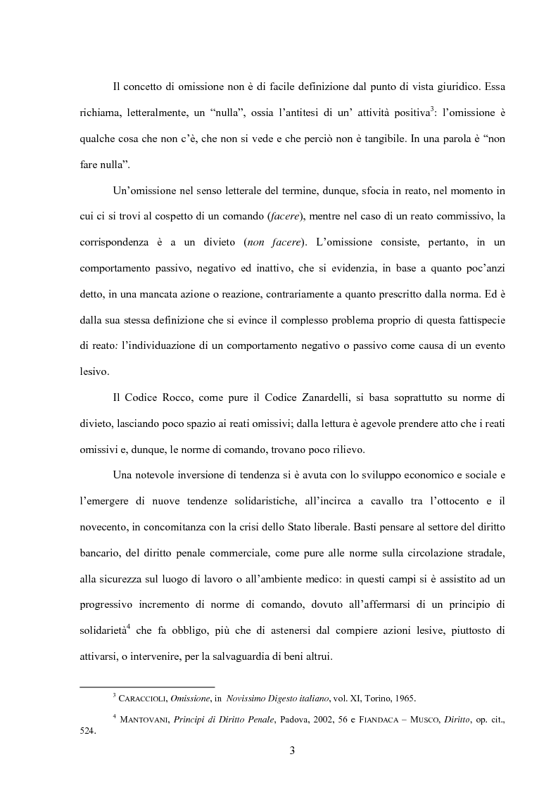 Anteprima della tesi: La posizione di garanzia nel reato omissivo improprio, Pagina 6