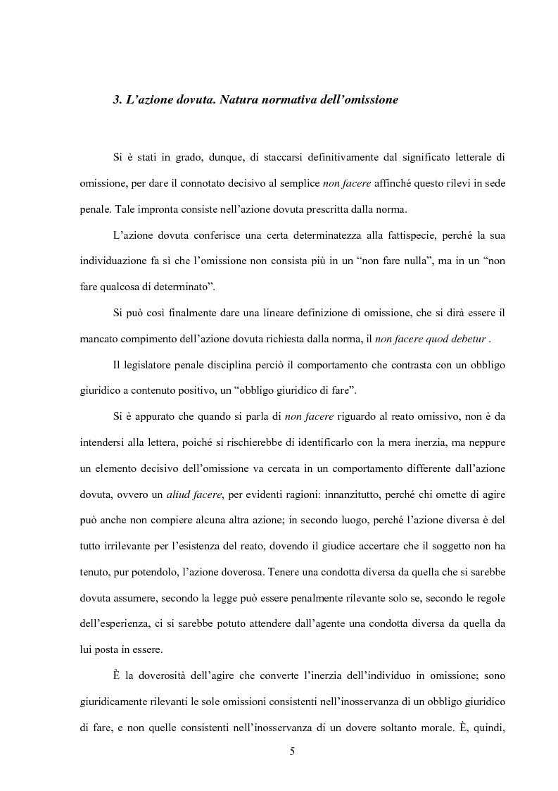 Anteprima della tesi: La posizione di garanzia nel reato omissivo improprio, Pagina 8