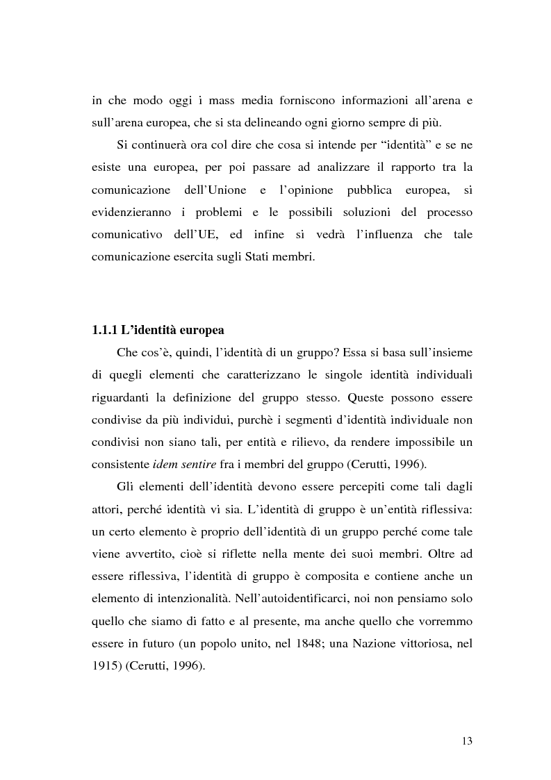 Anteprima della tesi: L' Unione Europea nelle riviste italiane, Pagina 11