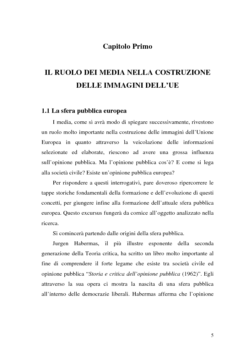 Anteprima della tesi: L' Unione Europea nelle riviste italiane, Pagina 3
