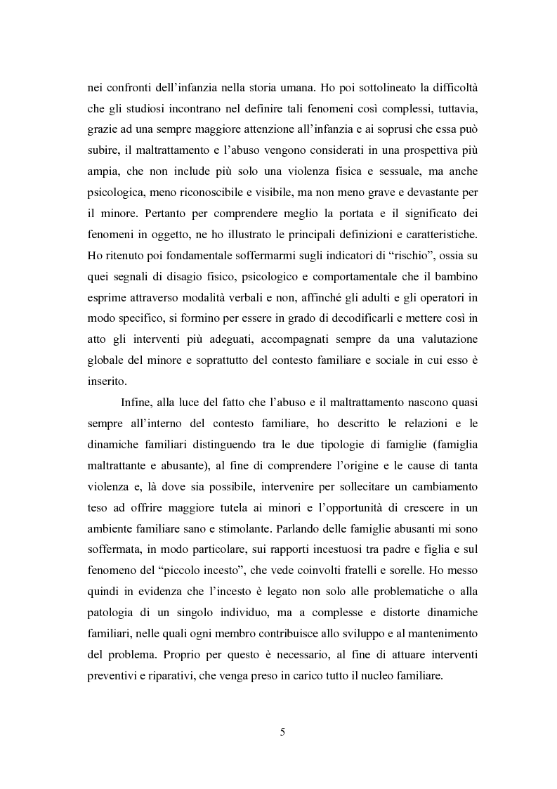 Anteprima della tesi: L' équipe multidisciplinare come strumento per la segnalazione e la presa in carico dei casi di abuso e maltrattamento sui minori, Pagina 3