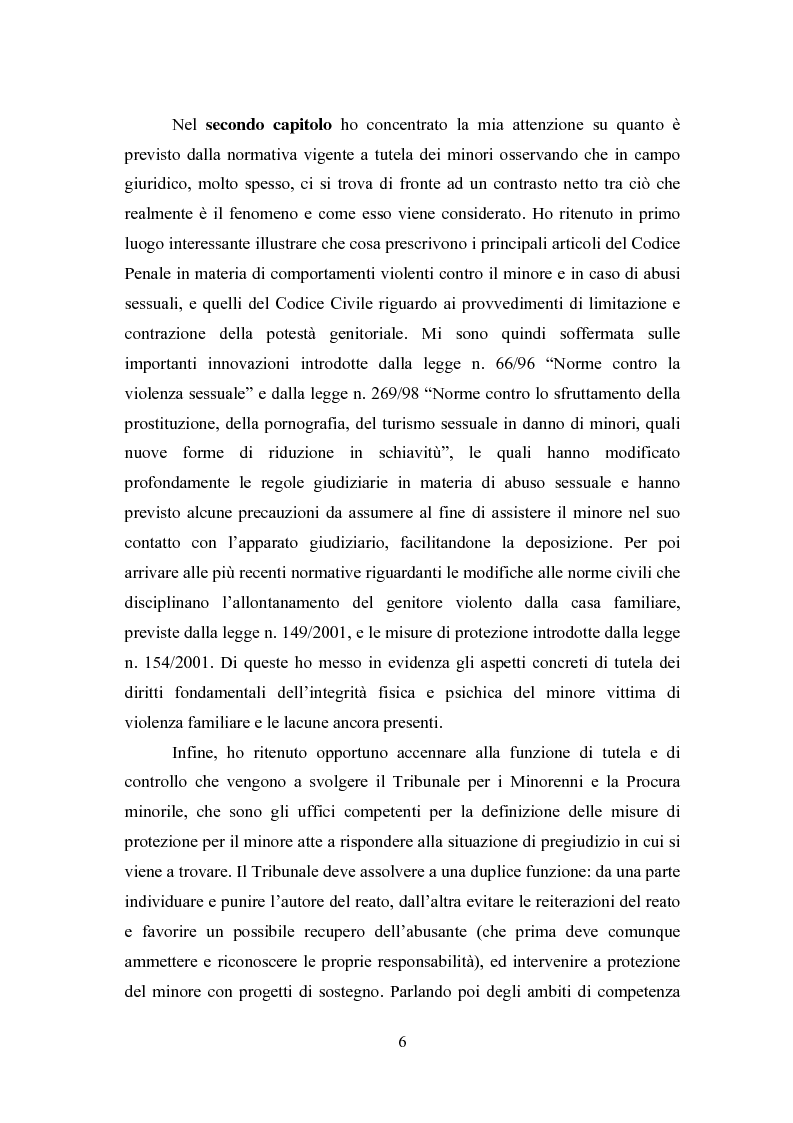 Anteprima della tesi: L' équipe multidisciplinare come strumento per la segnalazione e la presa in carico dei casi di abuso e maltrattamento sui minori, Pagina 4