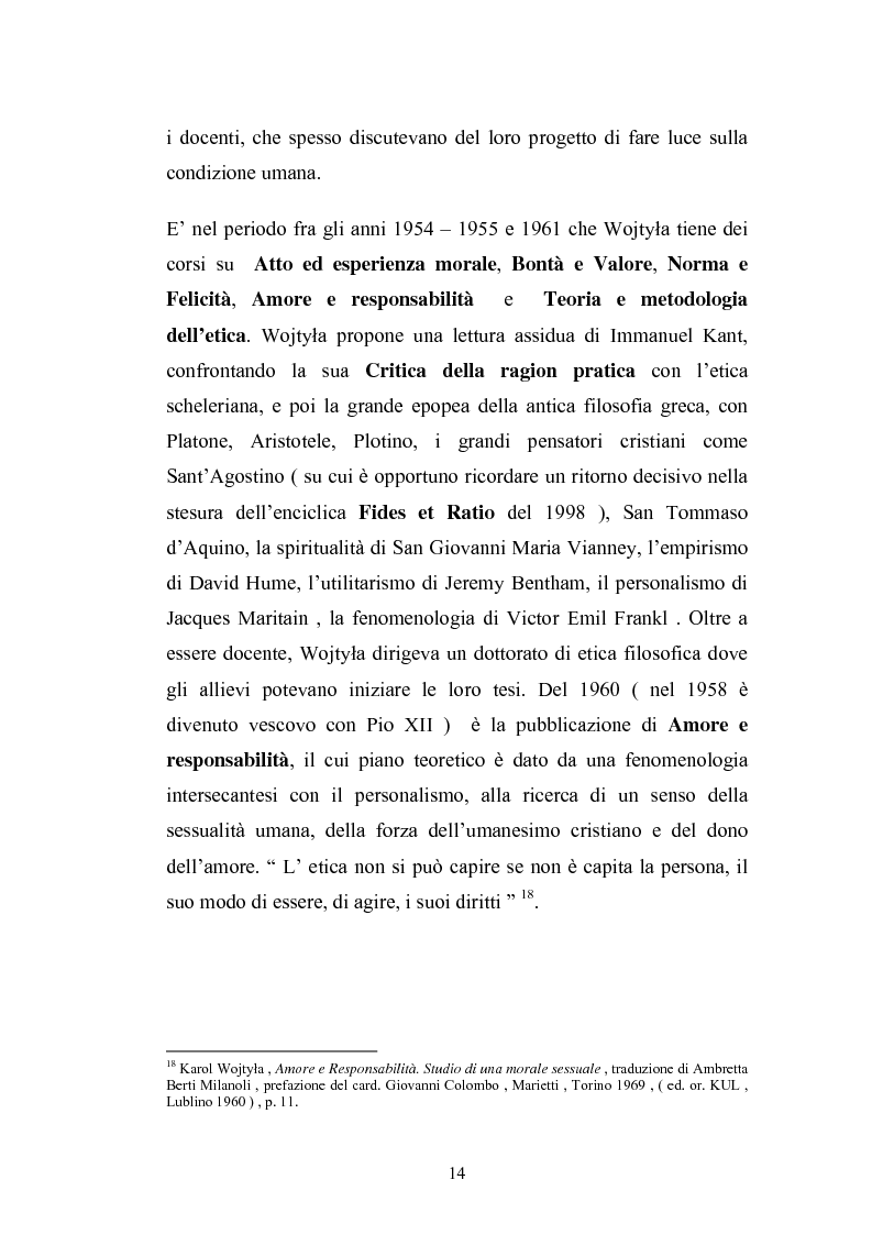 Anteprima della tesi: Karol Wojtyla e la fenomenologia: tra filosofia e teologia, Pagina 11