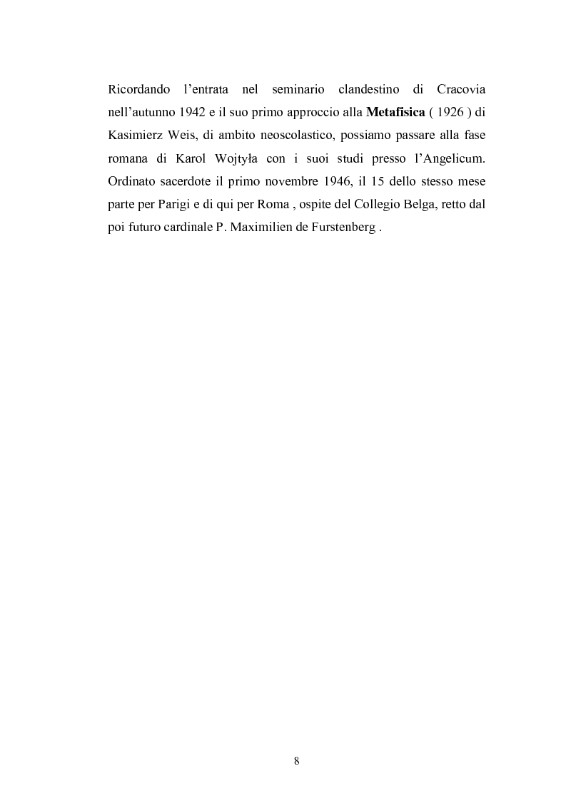 Anteprima della tesi: Karol Wojtyla e la fenomenologia: tra filosofia e teologia, Pagina 5