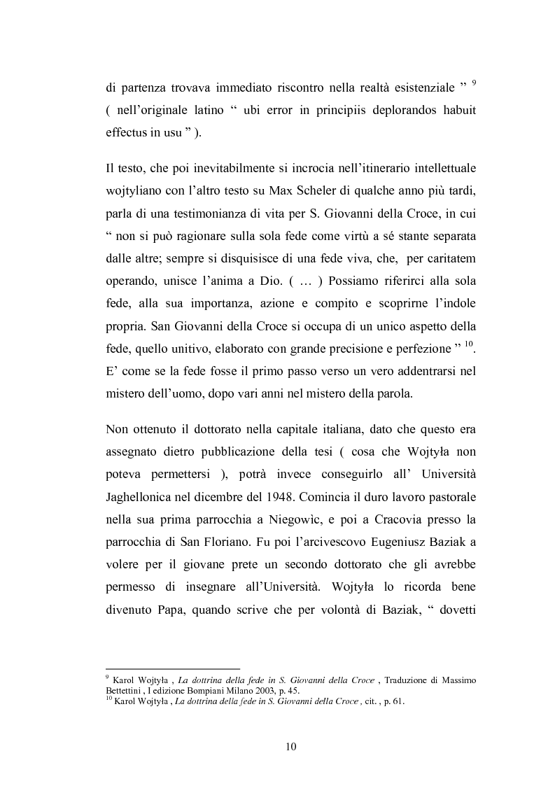 Anteprima della tesi: Karol Wojtyla e la fenomenologia: tra filosofia e teologia, Pagina 7