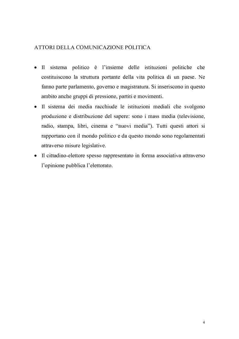 Anteprima della tesi: I media e la politica. Come è cambiata la televisione, Pagina 3