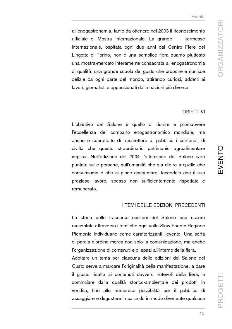 Anteprima della tesi: Analisi e sviluppo del progetto di immagine coordinata relativo al ''Salone del Gusto'', Torino 2004, Pagina 11
