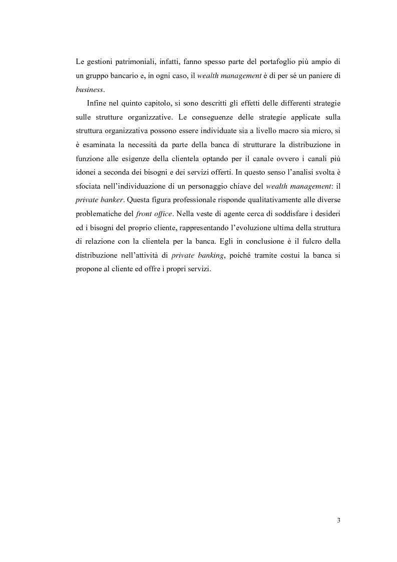 Anteprima della tesi: Le strategie competitive delle banche nel wealth management, Pagina 3