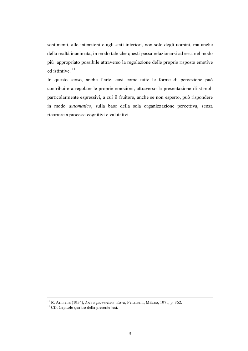 Anteprima della tesi: La regolazione delle emozioni: tra empatia ed arte, Pagina 5