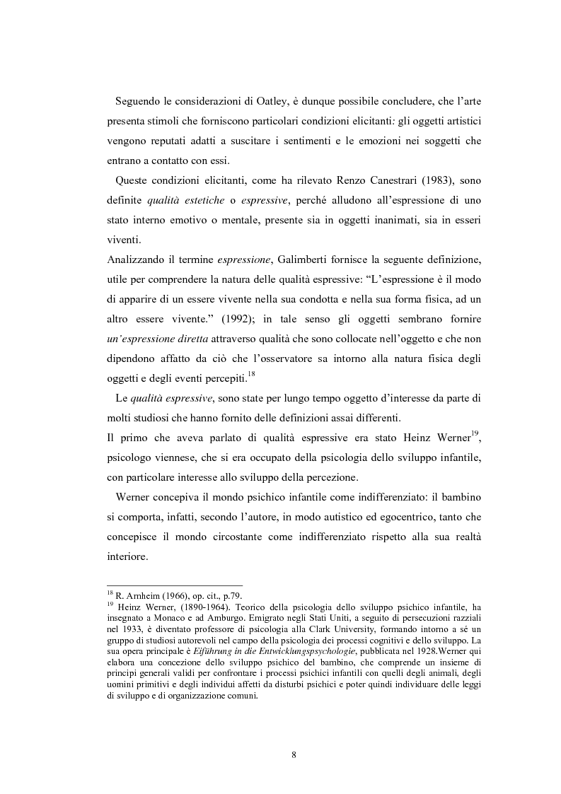 Anteprima della tesi: La regolazione delle emozioni: tra empatia ed arte, Pagina 8