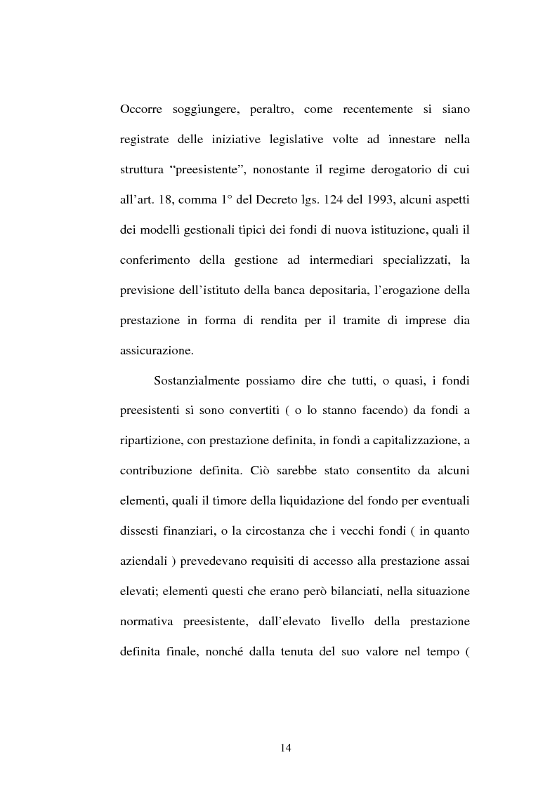 Anteprima della tesi: La previdenza complementare nella giurisprudenza della Corte costituzionale., Pagina 12