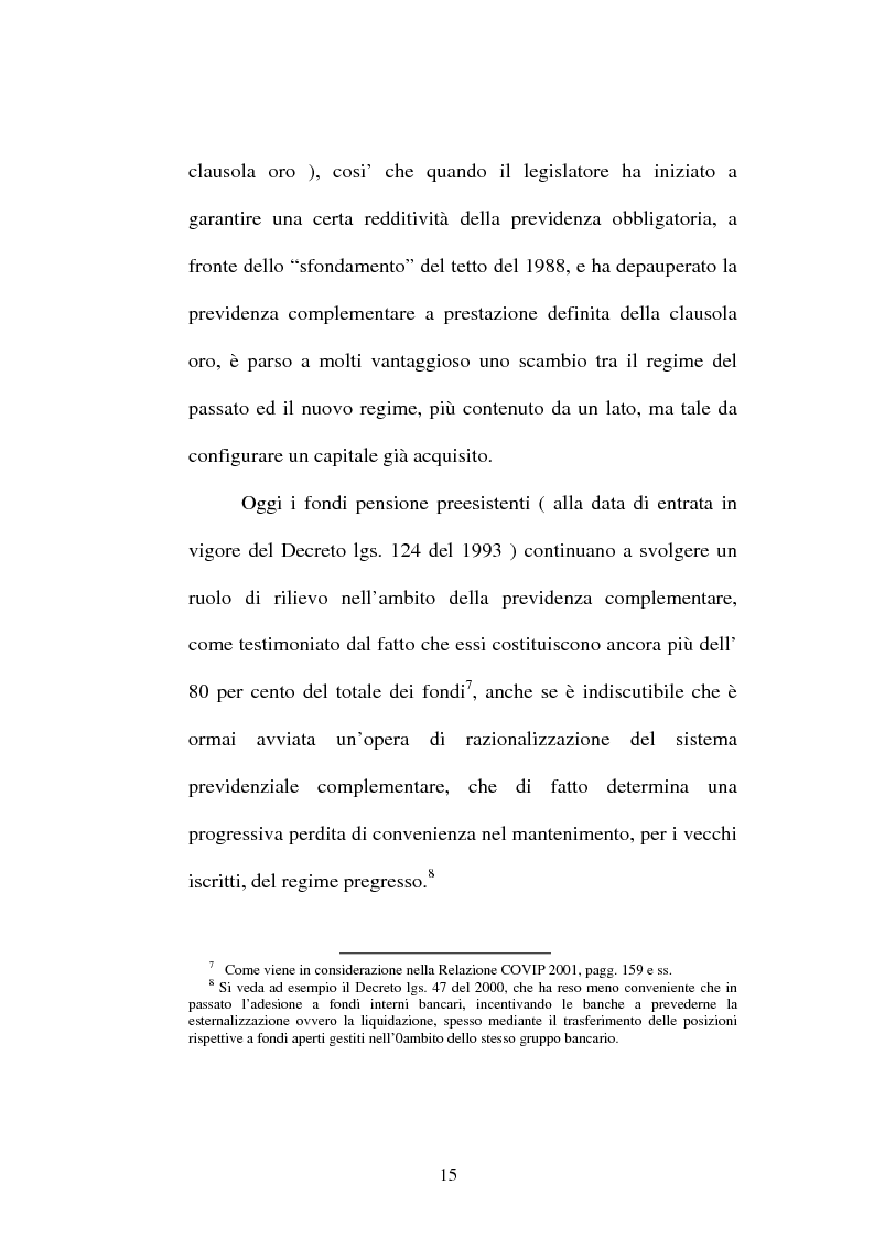Anteprima della tesi: La previdenza complementare nella giurisprudenza della Corte costituzionale., Pagina 13