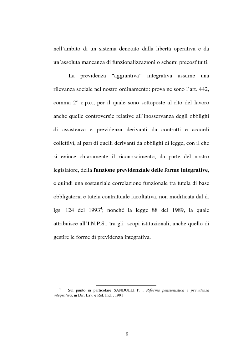 Anteprima della tesi: La previdenza complementare nella giurisprudenza della Corte costituzionale., Pagina 7