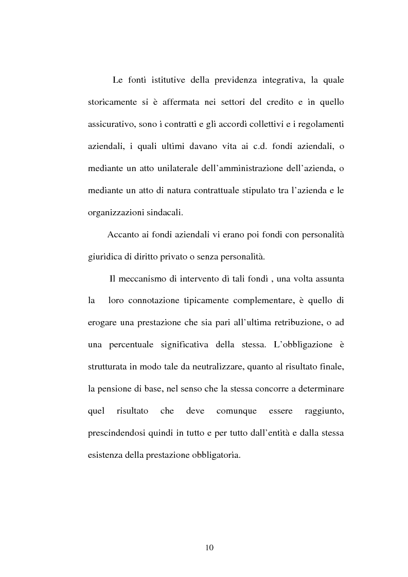 Anteprima della tesi: La previdenza complementare nella giurisprudenza della Corte costituzionale., Pagina 8