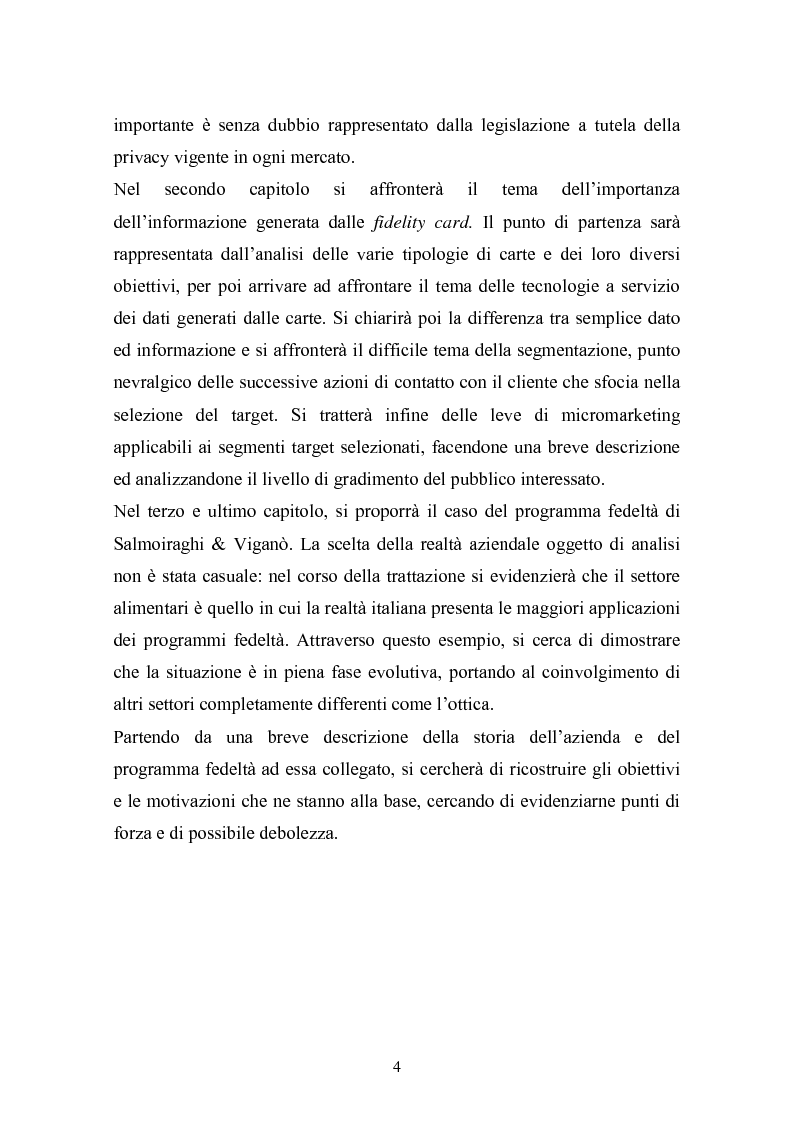 Anteprima della tesi: I programmi fedeltà nella moderna distribuzione: una visione teorico pratica del loro funzionamento, Pagina 3