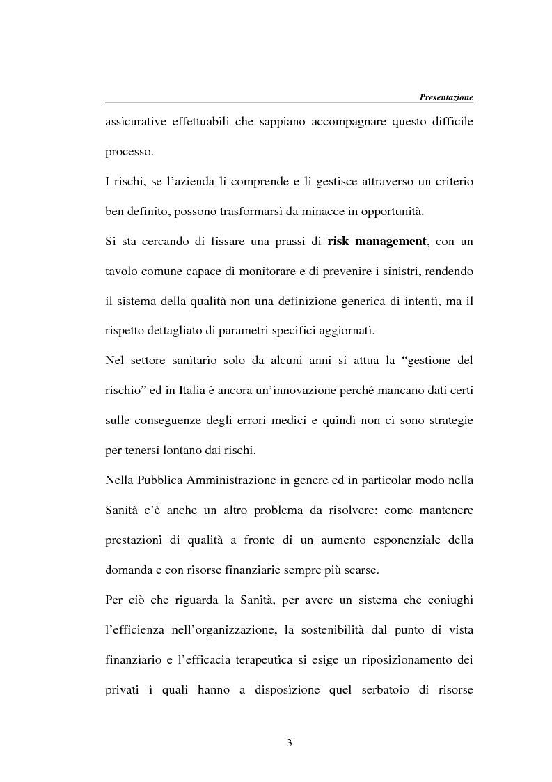 Anteprima della tesi: La responsabilità della Pubblica Amministrazione, dei dipendenti pubblici e la copertura assicurativa nella Sanità, Pagina 3
