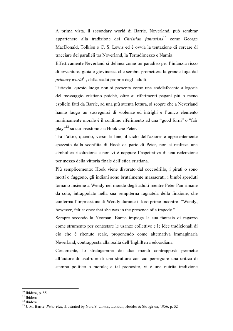 Anteprima della tesi: Peter Pan e la letteratura per l'infanzia, Pagina 4