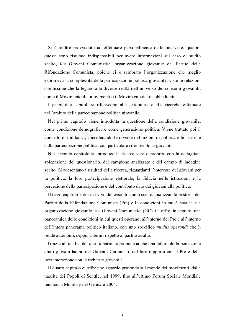 Anteprima della tesi: I giovani e la politica. I/le Giovani Comunisti/e tra movimento e disobbedienza, Pagina 2