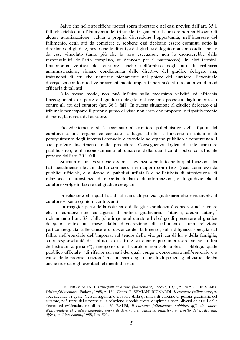 Anteprima della tesi: Il curatore fallimentare e la revocatoria delle rimesse in conto corrente, Pagina 10