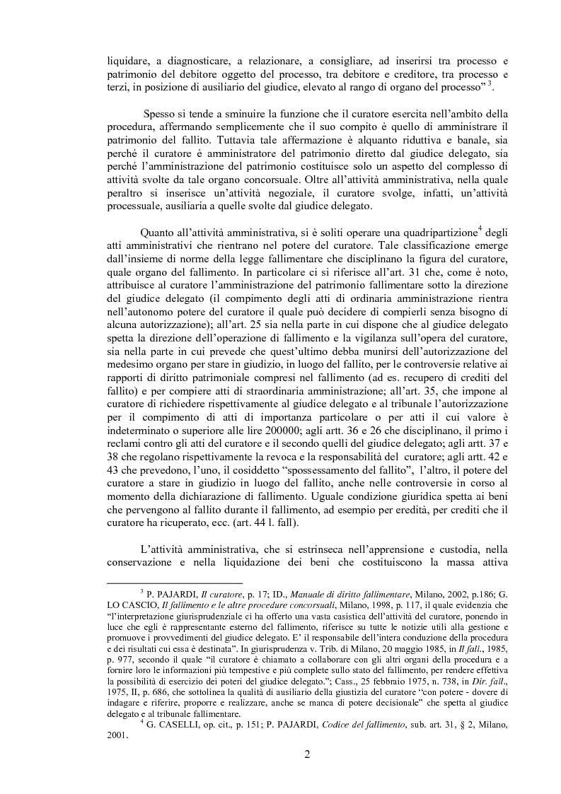 Anteprima della tesi: Il curatore fallimentare e la revocatoria delle rimesse in conto corrente, Pagina 7