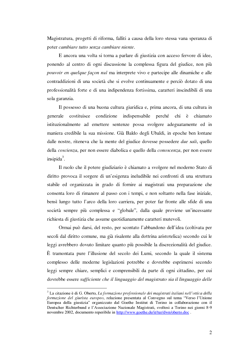 Anteprima della tesi: La valutazione della professionalità del magistrato, Pagina 2