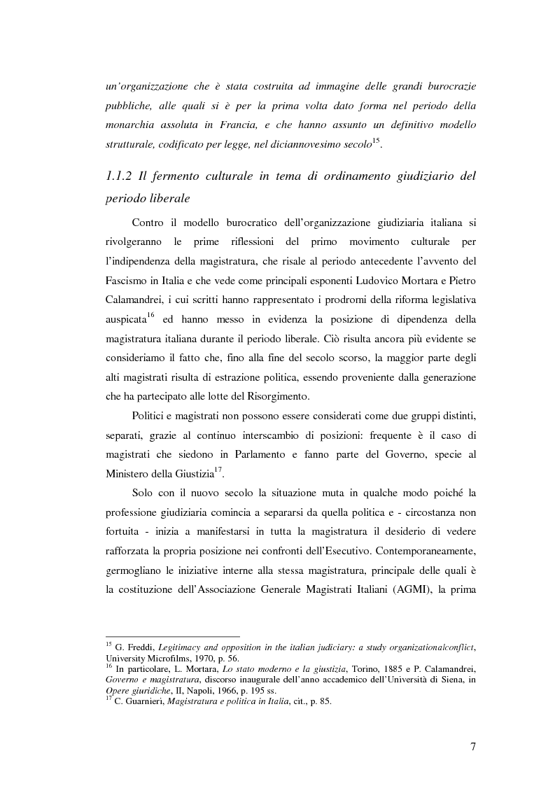 Anteprima della tesi: La valutazione della professionalità del magistrato, Pagina 7
