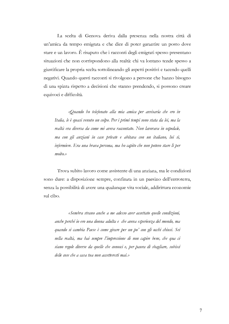 Anteprima della tesi: Caratteristiche dell’immigrazione ecuadoriana a Genova all’inizio del Terzo Millennio, Pagina 4